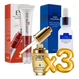 Kit B5 Serum Colágeno 24k Roll On Antiedad Gold Skin – Hidratación y Rejuvenecimiento Facial