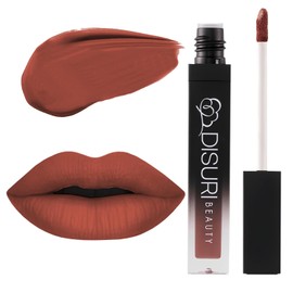 DISURI Beauty Matte Liquid Lipstick for Girls & Women - Non-Sticky & Matte Lipstick Long Lasting 12-0.8 FL Oz - Perfect for Any Occasion - Cruelty Free Lipstick - (Wild Girl - 96)