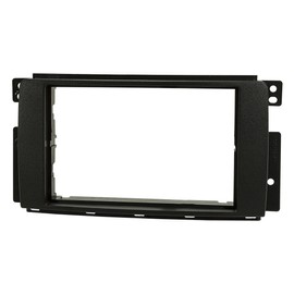 tomzz Audio 2451-001 Double DIN Radio Fascia Set Compatible with Smart Fortwo 451 forfour 454 Black Quadlock Adapter ISO DIN