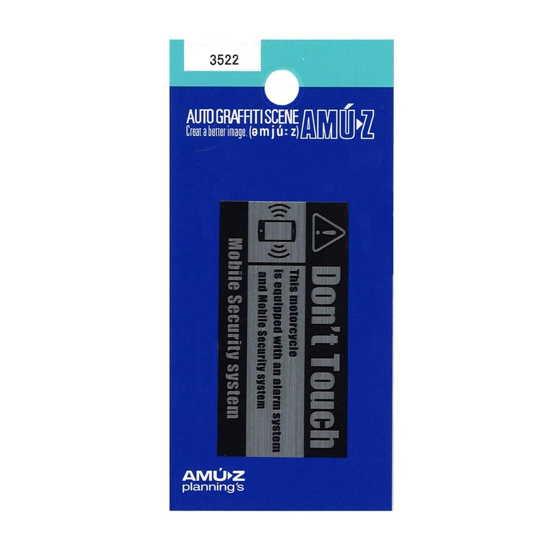 Toyo Mark Mfg. Motorcycle Tamper Proof Security Sticker Mobile 3522