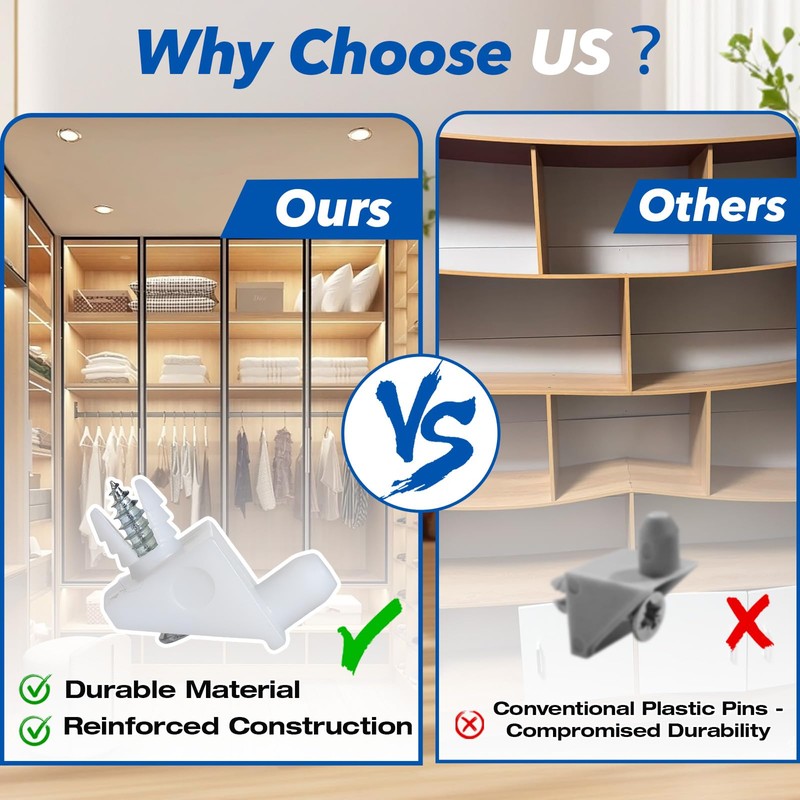 30 Pcs White Replacement Shelf Pins, Shelf Support Pins Replacement