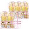 SLEEPING LAMB 6 Packs Clear Garment Bags for Dancers With