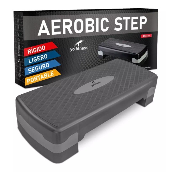 Yo.Fitness Aerobic Step Con 2 Alturas | Escalón Aerobics Fitness |