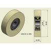 4 Pieces Nylon Polyamide Rollers 40 mm diameter 10 mm