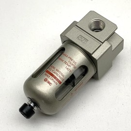 SMC AF20-N02-CZ Modular Compressed Air Filter 1/4" NPT, 150PSI, Auto Drain