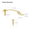 Small Sawtooth Picture Hangers with Screws - 50 Pack, Picture