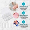 Nivofu 200Pcs Puntas de Uñas Postizas Curvadas en C Largas,