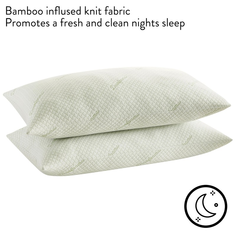Dearfoams Bed Pillows - Standard/Queen Size - Set of 2