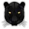 Magnet Black Panther Face Window Truck Car Vinyl Flexible Magnet Magnetic Bumper Sticker 5'' x 5''