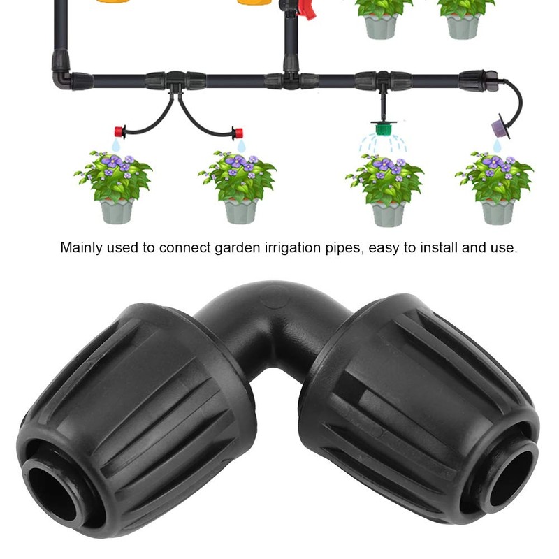 Pack of 10 Hose Connectors, Garden Hose, Angle Connector, Universal