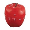 GX- Red Apple Shaped Mechanical Kitchen Timer, Plastic 2.4"X2.4"X4.12"