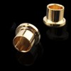 Shusmda 8Pcs Gold Plated Protection Cap Plug Short-Circuit Socket Phono