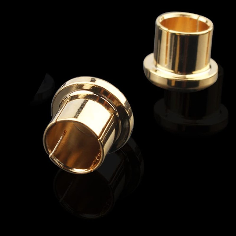 Shusmda 8Pcs Gold Plated Protection Cap Plug Short-Circuit Socket Phono