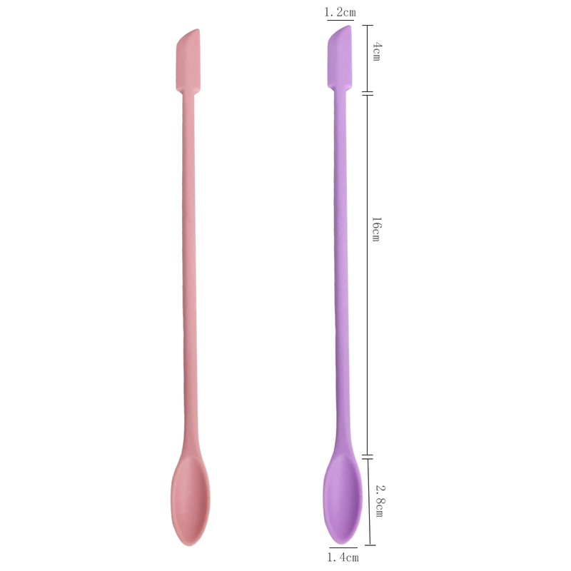 FUATY 2Pcs Reptile Spoon, Reptile Powder Fruit Mixing Stirring Food