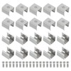 PATIKIL LED Strip Clips, 60pcs Stainless Steel Mounting Brackets Fixing