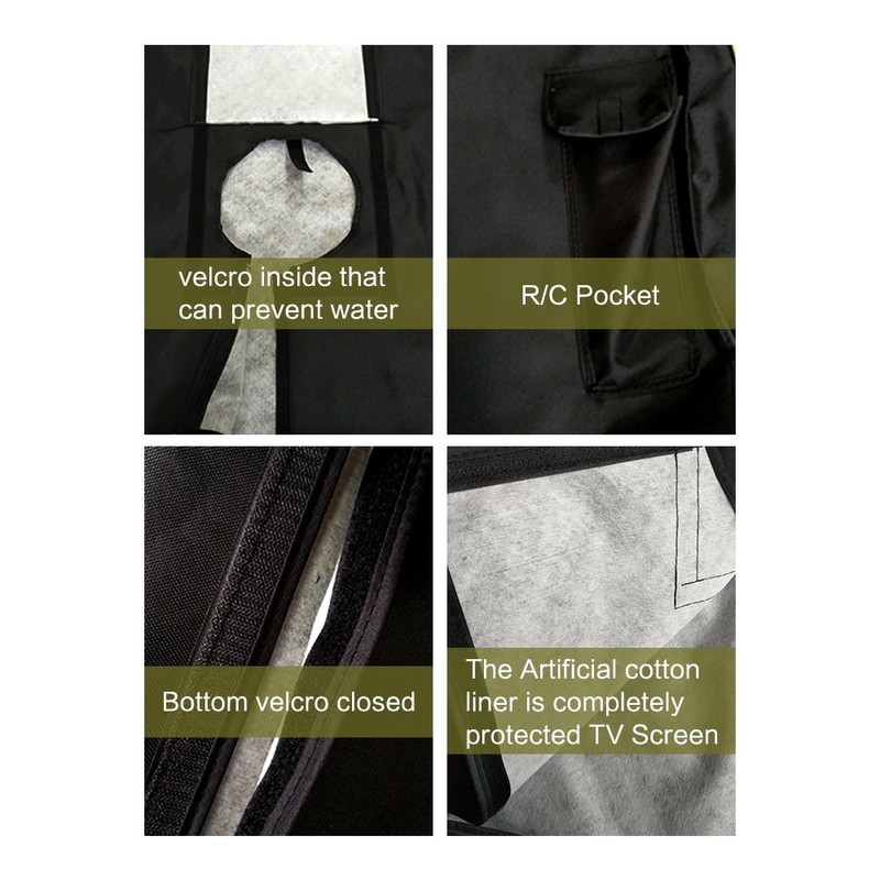 acoveritt Outdoor 60"-65" TV Set Cover ,Scratch Resistant Liner Protect