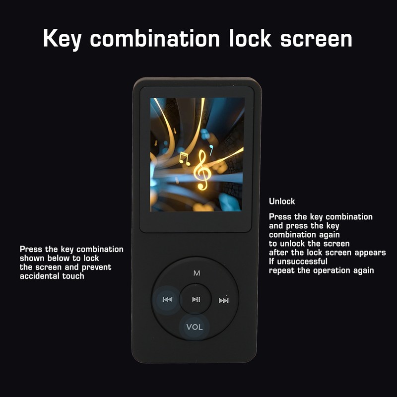 MP3 MP4 Player 1.8in Screen 8GB Memory 64GB Expandable 30