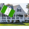 Large Nigeria Flag,3x5 FT Nigerian 75D Outdoor Banner,Nigerians Decor for