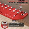 11-Hole Shelf Pin Jig and Hinge Jig 2-in-1,1/4 Inch and