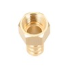 sourcing map Brass Barbed Pipe Plug Adaptor 10 mm Barbed