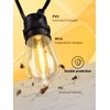 addlon 200FT(4-Pack*50FT) LED Outdoor String Lights with 64 Edison Vintage