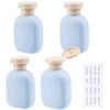 CREATCABIN 4 Pack 3.4 oz Travel Bottles with Flip Cap