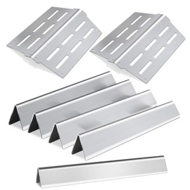 Zemibi Stainless Steel Flavorizer Bars & Heat Deflector Gas Grill Replacement Parts for Weber Genesis 300 Series E310 E320 E330 S310 S320 S330 E-310 E-320 S-310 S-320 E/S-330 EP/CEP-310 EP/CEP-320 EP/CEP-330