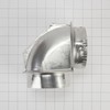 Whirlpool 4396006RW Genuine OEM Elbow Vent Connector For Dryers, Aluminium