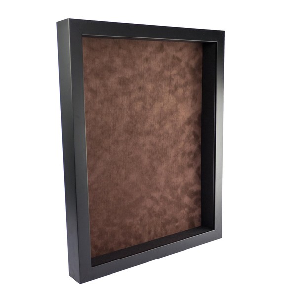 14x22 Shadow Box Frame Black Wood with a 1 3/4"