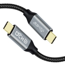 DCHAV 6ft 100W USB C to USB C Cable 4K Video Output 10Gbps Data Transfer Type C to Type C Monitor Cord 3.1 Gen 2 PD 20V 5A Fast Charging Nylon Braided Charge Phone Tablet Laptop Computer