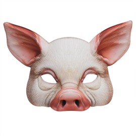 LYING Pig Mask, Animal Mask, Cute, Halloween, Cosplay, Pig Specifications, Half Faced, Funny Animal Mask, Adult Kids, Costume Accessories, Disguise Mask, Cultural Festivals, School Festivals, Summer