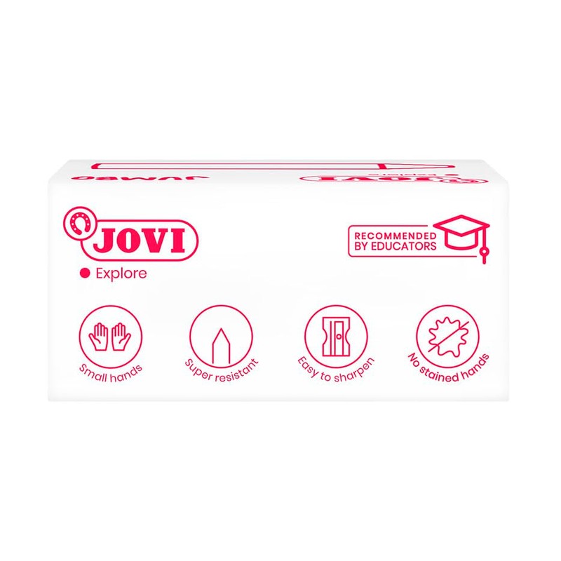 Jovi Colour 980 - Wax Crayons, Pack of 12, Light