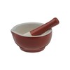Scoop BIA Mortar & Pestle Red, 12.5 x 12 x