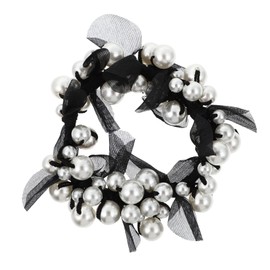 BIUDECO Elegant Pearl Headband Girl Hair Tie Fashionable Hair Loop Stylish Headwear for Ponytail Braid Bun