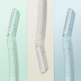 ENNVA 3pcs Dermaplane Facial Hair Removal Razor for Women - Anti-Cutting Protective Blades, Ergonomic Handle, Hygienic Disposable Blades