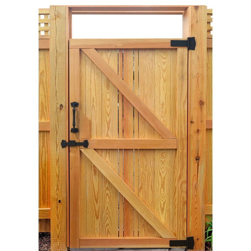 National Hardware N166-031 Mountain Modern Black Gate Kit