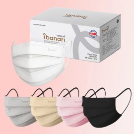 Aivanaari 아이바나리 덴탈마스크 1박스 50매 국산 일회용 가벼운 컬러 마스크 Aivnari Dental Mask 1 Box 50 Sheets Domestic Disposable Lightweight Color Mask