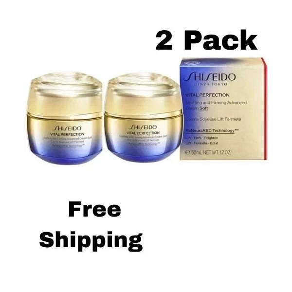 Branded 2 Pak-Shiseido Vital Perfection Uplifting and Firming Soft Cream