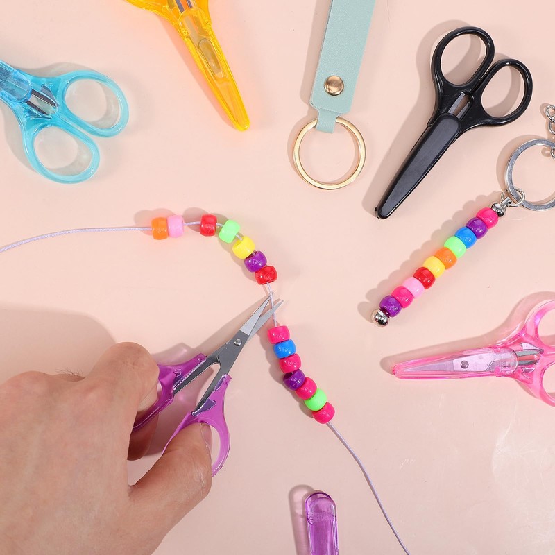 5Pcs Small Craft Scissors, Stainless Steel Travel Portable Scissors