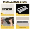 Powrocket Linear Bar Air Grille 44" X 4", Aluminum Air