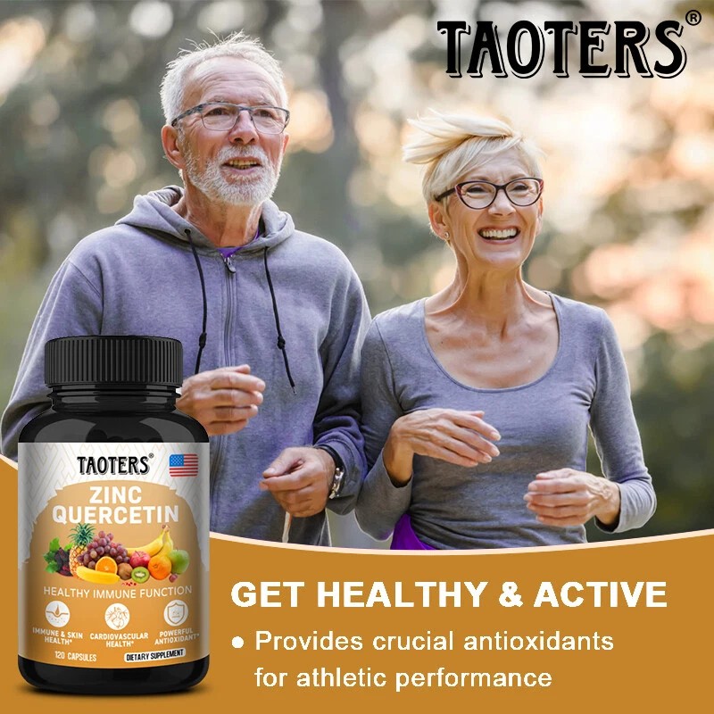 TAOTERS Quercetin Zinc Capsules Protects Respiratory System Antioxidants12