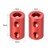 sourcing map 2 Pcs 6mm to 6mm Bore L20XD12 Aluminum