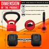 Yes4All Combo Kettle Grip (Single) + Rubber Hex Dumbbell (Single)