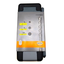 Hawera 8-Piece SDS-Plus Power L Plus Hammer Drill Bit Set in Box (2 x 6 x 50/110 mm, 2 x 6 x 100/160 mm, 2 x 8 x 100/160 mm, 2 x 10 x 100/160 mm)