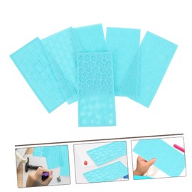 OHPHCALL 6pcs Clay Texture Mats for Pottery Clay DIY Polymer Tools Embossed Molding Mats