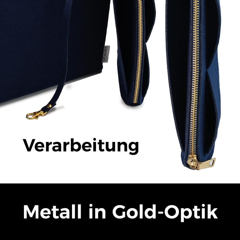 AT Allure-T Felt Handbag Organiser, 2-in-1 Removable Zip Bag, Bag