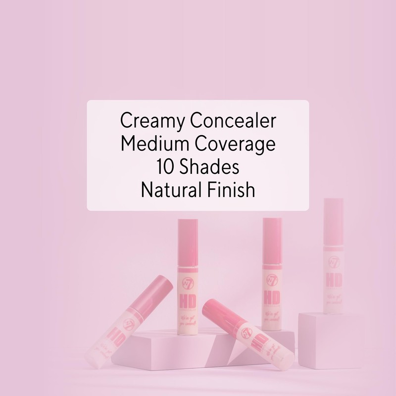 W7 HD Concealer - Rich and Creamy Matte Formula -