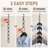 Metal Space Saving Hanger Organizer Chain for Closets