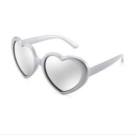 FEISEDY Polarized Heart Shaped Sunglasses Oversized Vintage Fashion Love Eyeglasses for Women UV400 B2337