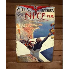 Meeting Aviation Nice PLM Vintage Look 8x12 Metal Wall Sign Garage Poster